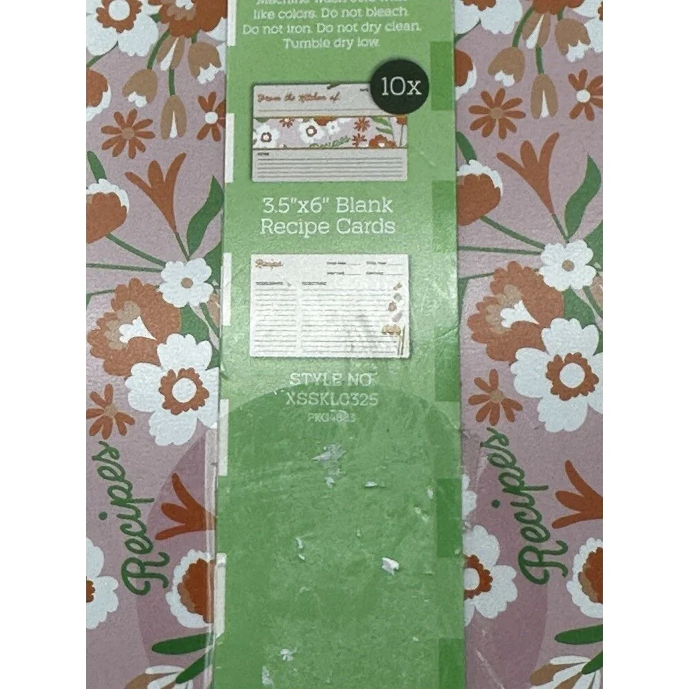 NEW 3-Pairs Womens Socks Cooking inspired Sz 5-10 Blanket Recipe Cards 10/Box